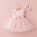 Vestido de Festa Bebê com Faixinha