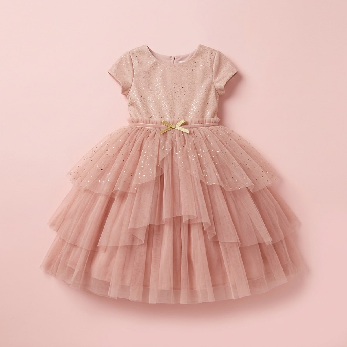 Vestido Princesa Tule Rosê